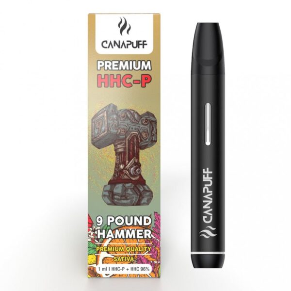 CanaPuff 9 POUND HAMMER 96 % HHC-P - Disposable vape pen, 1 ml