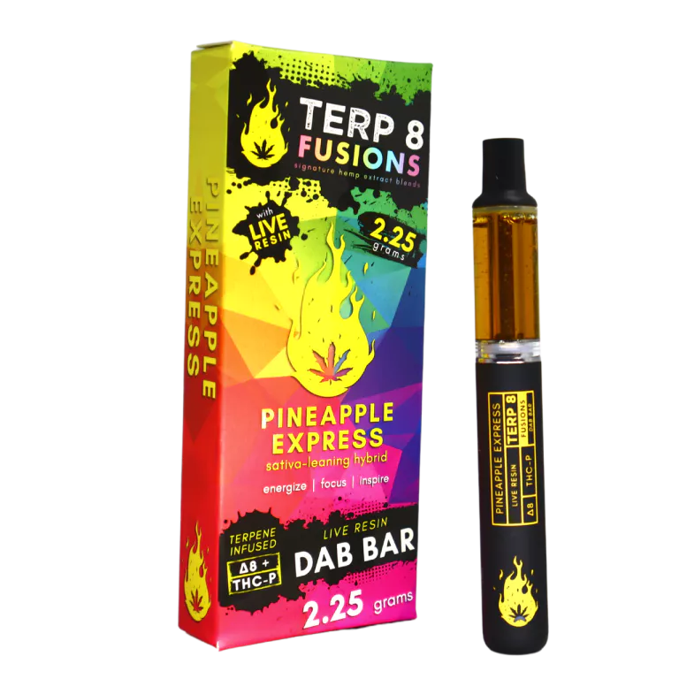 Terp 8 Delta 8 & THC-P Live Resin Disposable Vape Pen Pineapple Express 2.25g